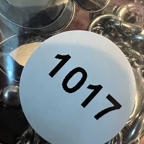 Chico’s Rhinestones Faceted Smokey gray Hametite Cabochon dangle Necklace 1017 - Picture 4 of 4